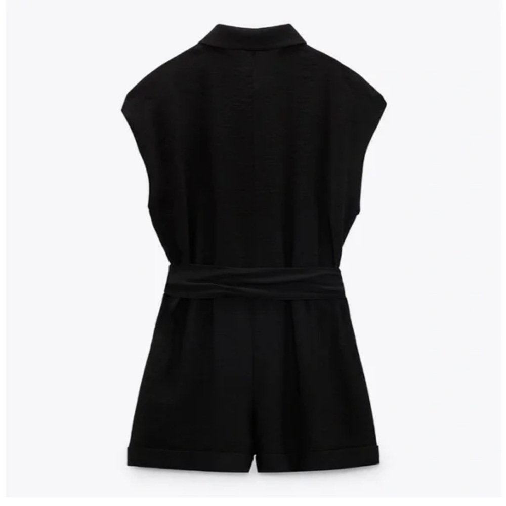 Zara Black Short Jumpsuit - Picture 2 of 9